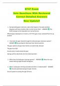 B747 Exam   Sets Questions With Reviewed  Correct Detailed Answers  New Update&excl;&excl; 