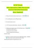 B-747 Exam   Sets Questions With Reviewed  Correct Detailed Answers  New Update&excl;&excl; 