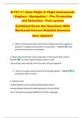 B-747 >> &sol;Auto Flight & Flight Instruments  &sol; Engines &sol; Navigation &sol;- Fire Protection  and Detection &sol; Fuel system   Combined Exam Set Questions With  Reviewed Correct Detailed Answers  New Update&excl;&excl; 