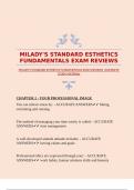MILADY'S STANDARD ESTHETICS FUNDAMENTALS EXAM REVIEWS &vert;COMPLETE STUDY MATERIAL