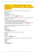 Chapter 21&colon; Orthopedic Surgery Exam  Questions And Solutions &vert; latest updates  graded A&plus;
