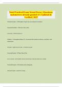 Stott Practical Exam Stated Focus &vert; Questions and answers already graded A&plus;&vert; Updated & Verified &vert; 2025