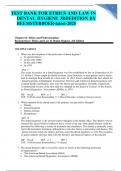TEST BANK FOR ETHICS AND LAW IN DENTAL HYGIENE 3RDEDITION BY BEEMSTERBOER-latest-2025