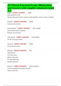 ATI Pharm Proctored Exam 106Questions and Answers with complete solution&lpar;Graded A&plus;&rpar;