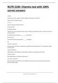 NUTR 2100 Vitamins test with 100- correct answers&period;