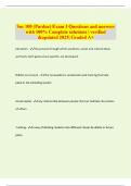 Soc 100 &lpar;Purdue&rpar; Exam 3 Questions and answers with 100&percnt; Complete solutions &vert; verified &updated 2025&vert; Graded A&plus;
