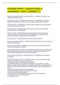 CESSWI PART I QUESTIONS & ANSWERS 100&percnt; CORRECT&excl;&excl;