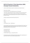 HCS-D Practice 5 Test Questions With Already Passed Solutions&period;