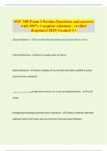 SOC 100 Exam 2 Purdue Questions and answers with 100&percnt; Complete solutions &vert; verified &updated 2025&vert; Graded A&plus;