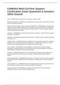 CALMHSA MEDICAL PER SPECIALIST CERTIFICATION EXAM PACKAGE DEAL &lpar;BUNDLE&rpar;&rpar; WITH COMPLETE SOLUTIONS&excl;&excl;