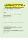 Ant 2100 FSU Mehta Introduction to  Archaeology Midterm &lpar;Chp 1-6&rpar; UPDATED Questions and CORRECT Answers