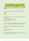 ANT 2100 Midterm &ndash; FSU UPDATED Questions and CORRECT Answers
