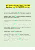 ANT 2100 - Midterm Ch&period; 1-2 UPDATED  Questions and CORRECT Answers