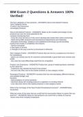 IBM Exam 2 Questions & Answers 100&percnt; Verified&excl;