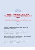 MILADY STANDARD ESTHETICS&colon; CHAPTER 2 - ANATOMY & PHYSIOLOGY EXAM &vert;VERIFIED