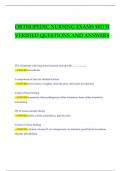 Orthopedic Nursing Exam Questions and Answers 100&percnt; Solved &vert; Rated A&plus;&lpar;2024-2025&rpar;