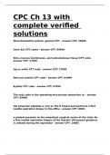 CPC Ch 13 with complete verified solutions