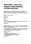 NUR10005 - Basic Life Support with complete verified solutions&period;