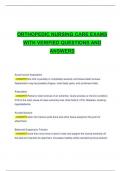 Orthopedic Nursing Exam Questions and Answers 100&percnt; Solved &vert; Rated A&plus;&lpar;2024-2025&rpar;