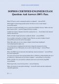 SOPHOS CERTIFIED ENGINEER EXAM Questions And Answers 100&percnt; Pass&period;
