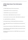STNA-State Exam Test Information Study&period;