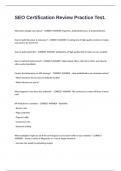 SEO Certification Review Practice Test&period;