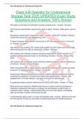 Class A&sol;B Operator for Underground Storage Tank 2025 UPDATED Exam Study Questions and Answers 100&percnt; Solved