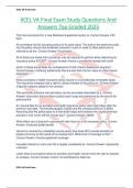 XCEL VA Final Exam Study Questions And Answers Top Graded 2025