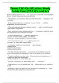 Texas CSO Certification Study Guide Exam&vert;256 Q&rsquo;s and A&rsquo;s