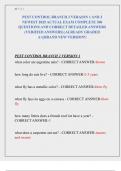 PEST CONTROL BRANCH 2 VERSION 1 AND 2  NEWEST 2025 ACTUAL EXAM COMPLETE 300  QUESTIONS AND CORRECT DETAILED ANSWERS  &lpar;VERIFIED ANSWERS&rpar; &vert;ALREADY GRADED  A&plus;&vert;&vert;BRAND NEW VERSION&excl;&excl;