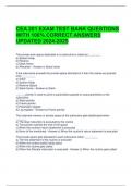 CEA 201 EXAM TEST BANK QUESTIONS WITH 100&percnt; CORRECT ANSWERS UPDATED 2024-2025