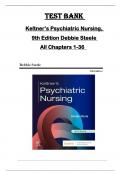 TEST BANK for Keltner&rsquo;s Psychiatric Nursing&comma;  9th Edition Debbie Steele  All Chapters 1-36 