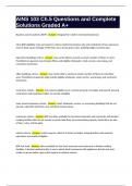 AINS 103 Ch&period;5 Questions and Complete Solutions Graded A&plus;