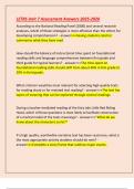 LETRS Unit 7 Assessment Answers 2025-2026