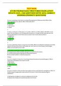 TEST BANK  ATI RN PHAMACOLOGY PROCTORED EXAM&period;LATEST UPDATE 2025&period; &plus;500 QUESTIONS WITH 100&percnt; CORRECT ANSWERS &lpar;PRIORITY QUESTIONS&rpar;