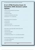 D & S STNA Practice Exam &num;1 Questions With Answers Latest Update&period;