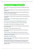 Pharmacology 1 - Straighterline Exam Questions & Answers