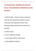 ATI RN MATERNAL NEWBORN OB EXAM &lpar;28  SETS&rpar; &sol; ATI RN MATERNAL NEWBORN OB EXAM  &lpar;28 SETS&rpar;