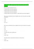 2024&sol;2025 Traffic Supervisor Exam Questions And Correct Answers