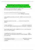 Weightlifting&sol;Powerlifting Test Complete Questions and Answers Verified 100&percnt; Correct
