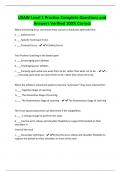 USAW Level 1 Practice Complete Questions and Answers Verified 100&percnt; Correct