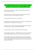 Local USAW Referee Exam for the Squad-Complete Questions and Answers Verified 100&percnt; Correct