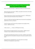 Weightlifting Exam Complete Questions and Answers Verified 100&percnt; Correct