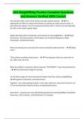 USA Weightlifting Practice Complete Questions and Answers Verified 100&percnt; Correct