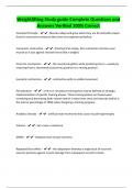 Weightlifting Study guide Complete Questions and Answers Verified 100&percnt; Correct