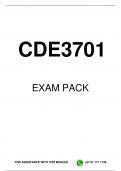 CDE3701 EXAM PACK 2025