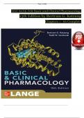 Basic and Clinical Pharmacology&comma; 15th Edition TEST BANK by Bertram G&period; Katzung&comma; Verified Chapters 1 - 66&comma; Complete Newest Version