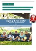 Aging and Society&colon; Canadian Perspectives 9th Edition TEST BANK by Mark Novak&comma; Herbert C&period; Northcott&comma; Verified Chapters 1 - 20&comma; Complete Newest Version