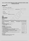 AQA As LEVEL &lpar;7401&sol;1&rpar; BIOLOGY PAPER 1 QUESTION PAPER&plus; MARK SCHEME JUNE 2024