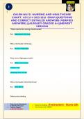 GALEN-NU131 NURSING AND HEALTHCARE  CHAPT&period; 4&sol;5&sol;12&sol;14 2025-2026 EXAM QUESTIONS  AND CORRECT DETAILED ANSWERS &lpar;VERIFIED  ANSWERS&rpar; &vert;&vert;&vert;ALREADY GRADED A&plus;&vert;&vert;&vert;NEWEST  VERSION